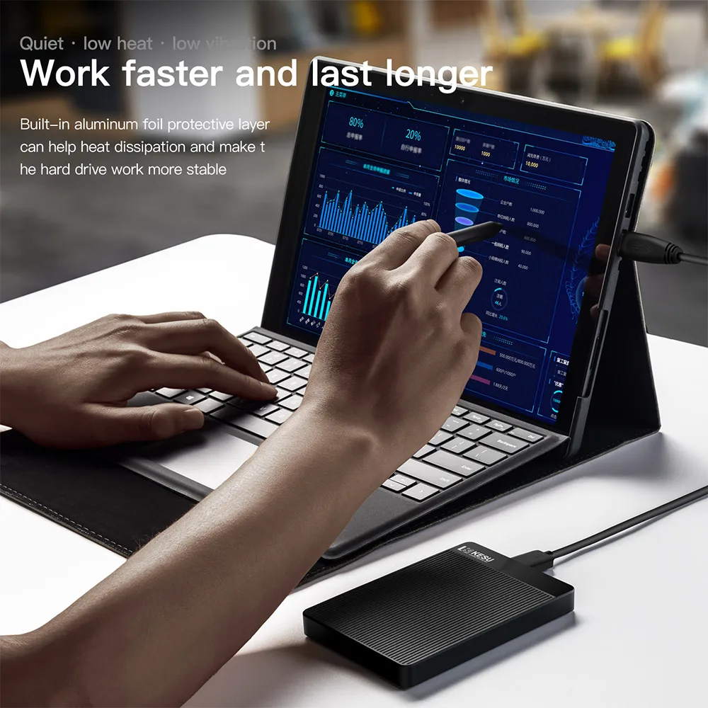 KESU Portable External Hard Drive 1TB USB3.0 High-Speed Storage Device for PC, Laptop, PS4, PS5, Mac,File Backup & Data Storage