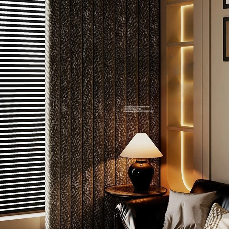 Cortinas de lujo de algodón y lino de alta sombreado, Jacquard italiano de trufa negra, tamaño personalizado, para sala de estar, comedor, puerta del dormitorio