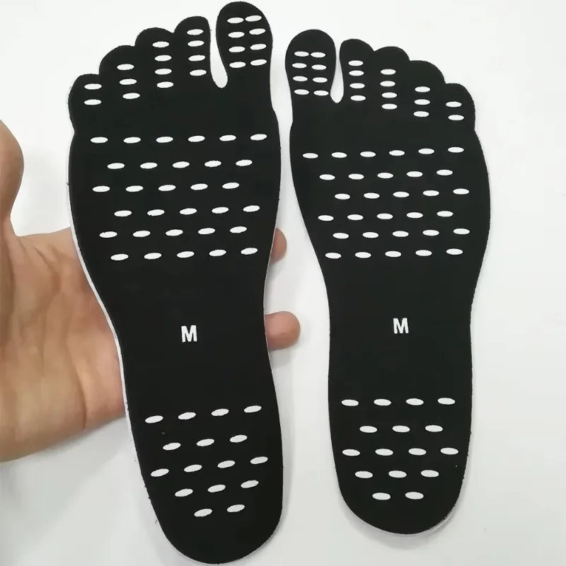 الرجال النساء النعال الشاطئ غير مرئية تسولي ملصقات القدم مقاوم للماء ذاتية اللصق مرنة بركة حافي القدمين المضادة للانزلاق قدم الرعاية الوسادة
