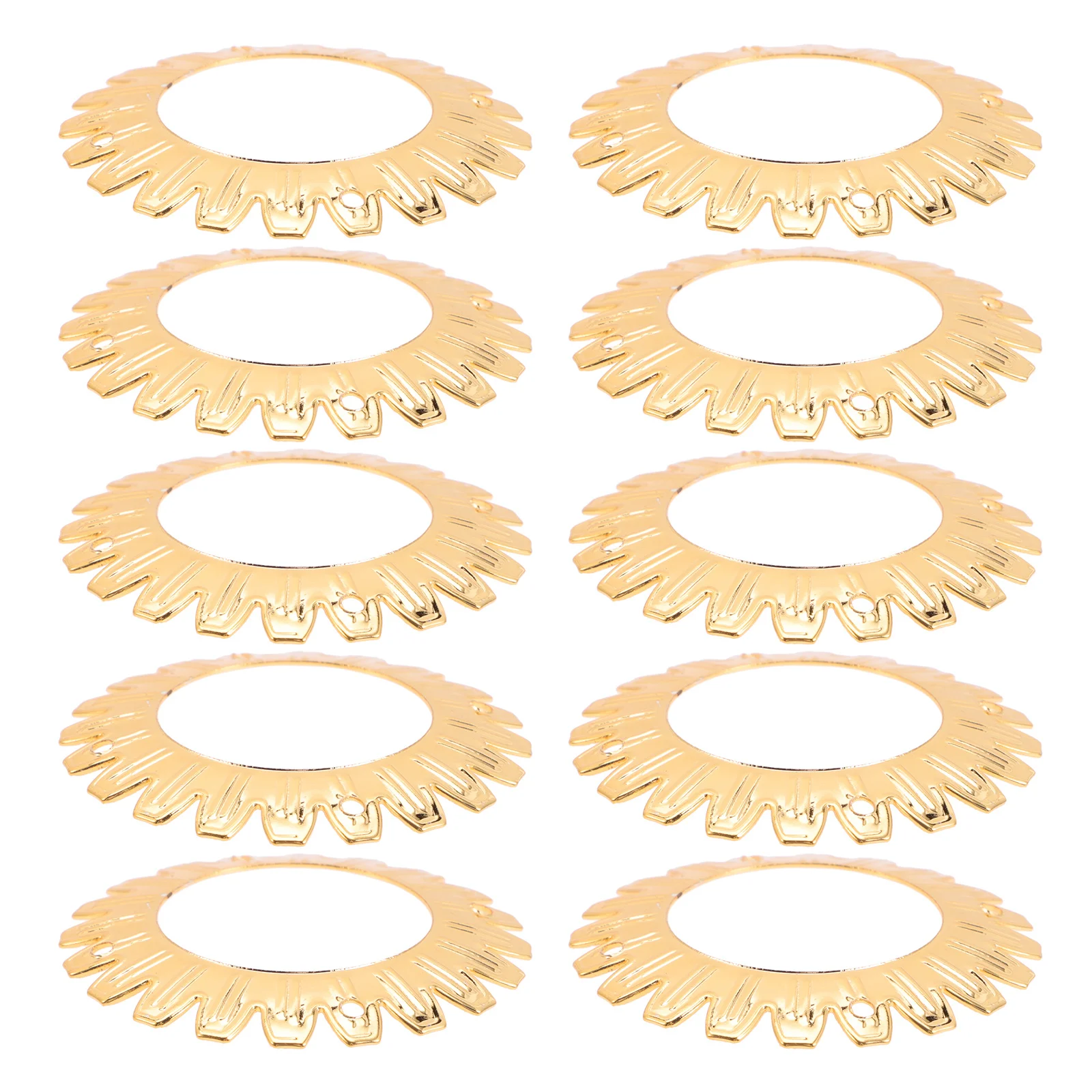 

10Pcs Flower Design Lamp Plate Cover Iron Ring Lighting Top Decoration Durable for Indoor Lighting Corridor Restaurant Bar Cafe