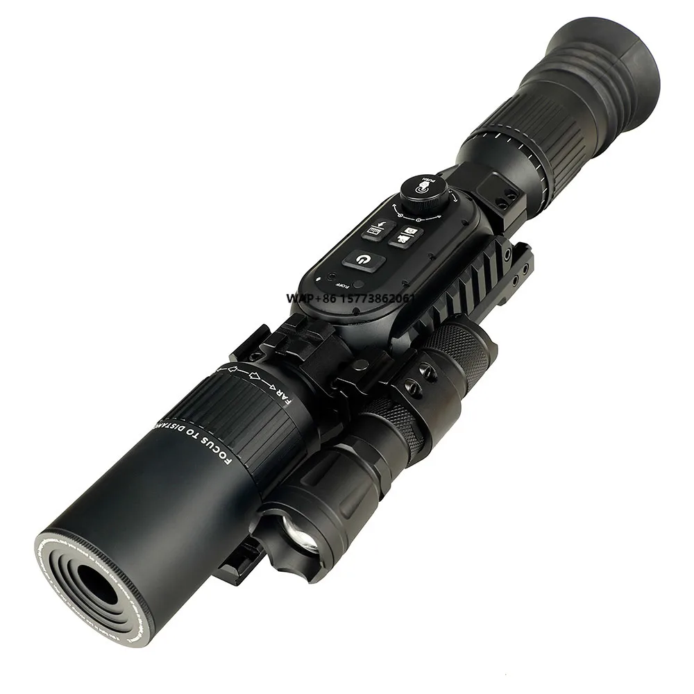 IR 4K Digital Night Vision Compact Hunting Scope Tactical Scope Wide Lens Optical Sights Outdoor Hunting