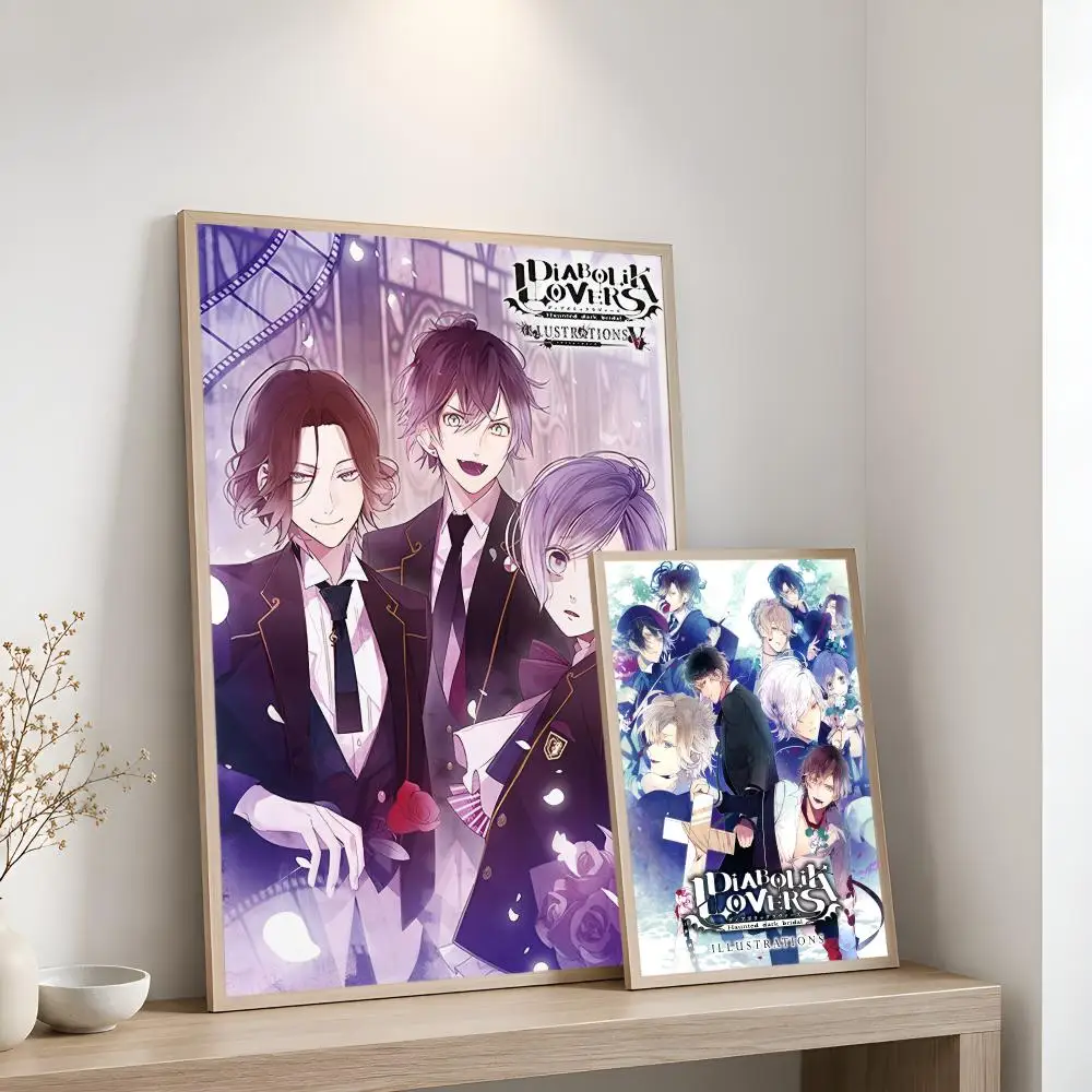 Anime D-Diabolik Lovers Movie Poster Home Artwork For Living Room Bedroom Office Dorm Apartment Gift