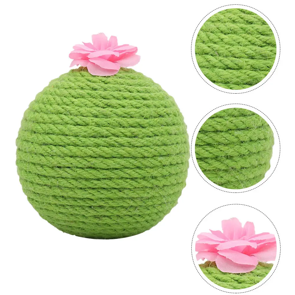 1 ensemble de balles à gratter pour chat de style gobelet, en acier de qualité supérieure avec bille intérieure, outil de meulage des griffes à roulement stable, vert