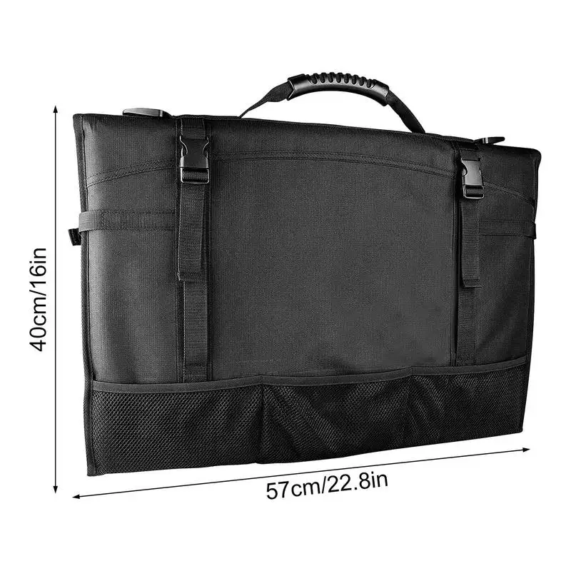 Monitor Carrying Case Protective Monitor Carrying Case Computer Carrying Bag With Multiple Pockets For 20-24in Monitors Screens