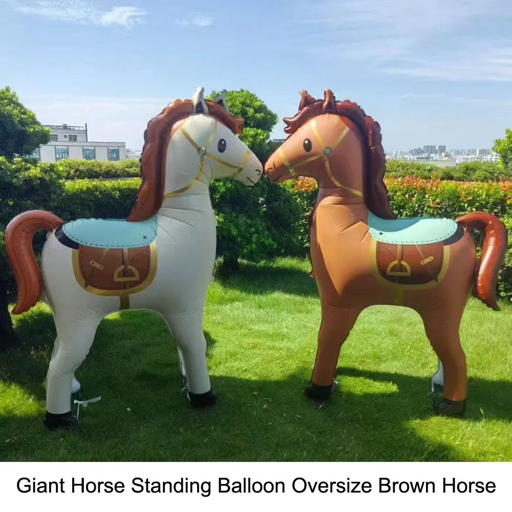 

Horse Wedding Birthday Party Decoration Aluminum Film Ballons Baby Shower Photo Props Pet Pony Birthday Farm Party Theme Balloon
