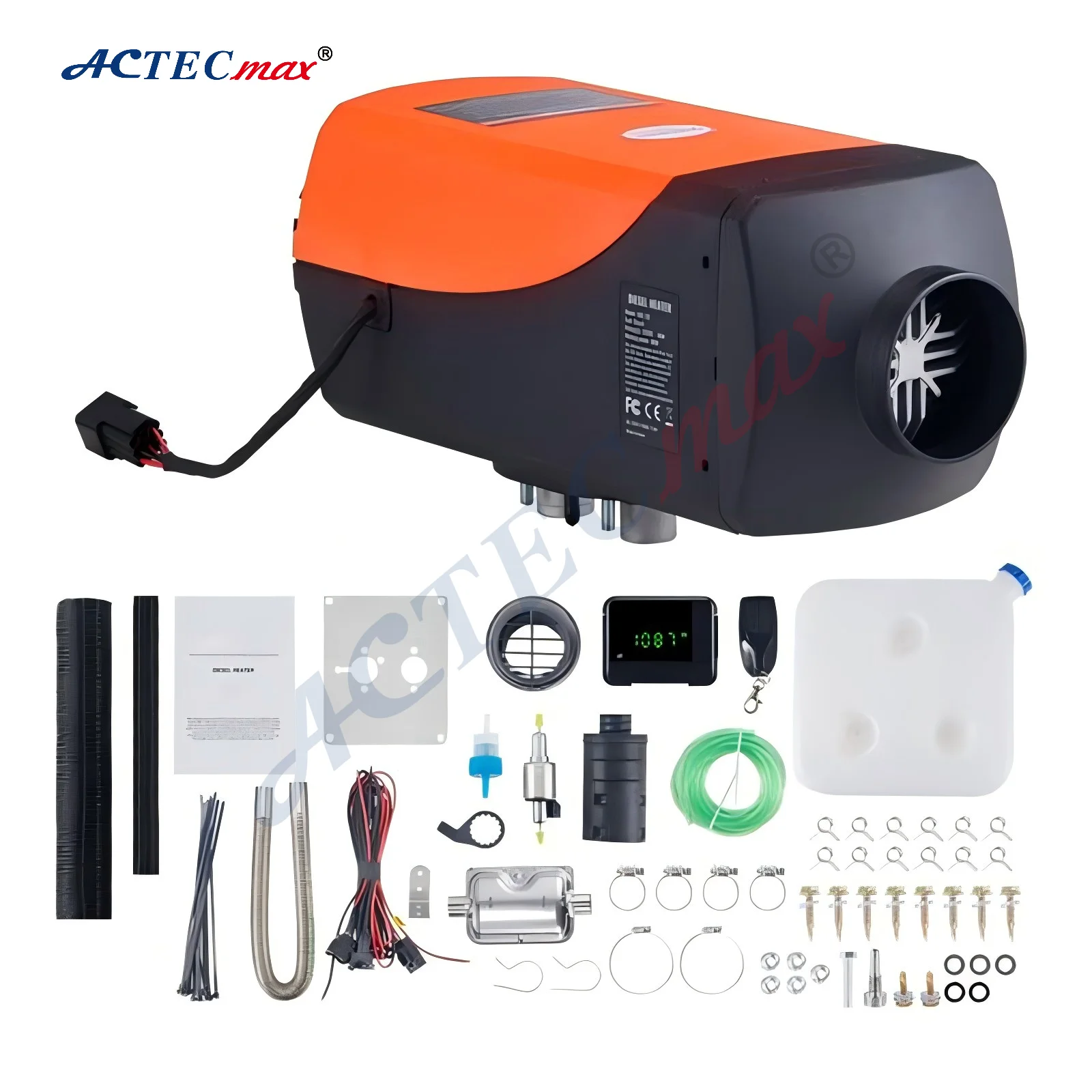 12 فولت 24 فولت وقوف السيارات مكيف الهواء الديزل AC.157.109 تسخين الهواء سبليت 5KW سخان التوقف مع وحدة تحكم LCD انخفاض استهلاك الوقود #1