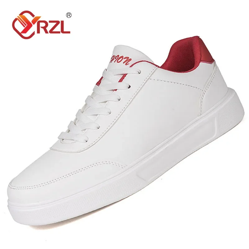 

YRZL White Shoes Men Couples Casual Skateboard Shoes Comfortable Sneakers Lightweight Walking Women Tenis Shoes Plus Size 36-46