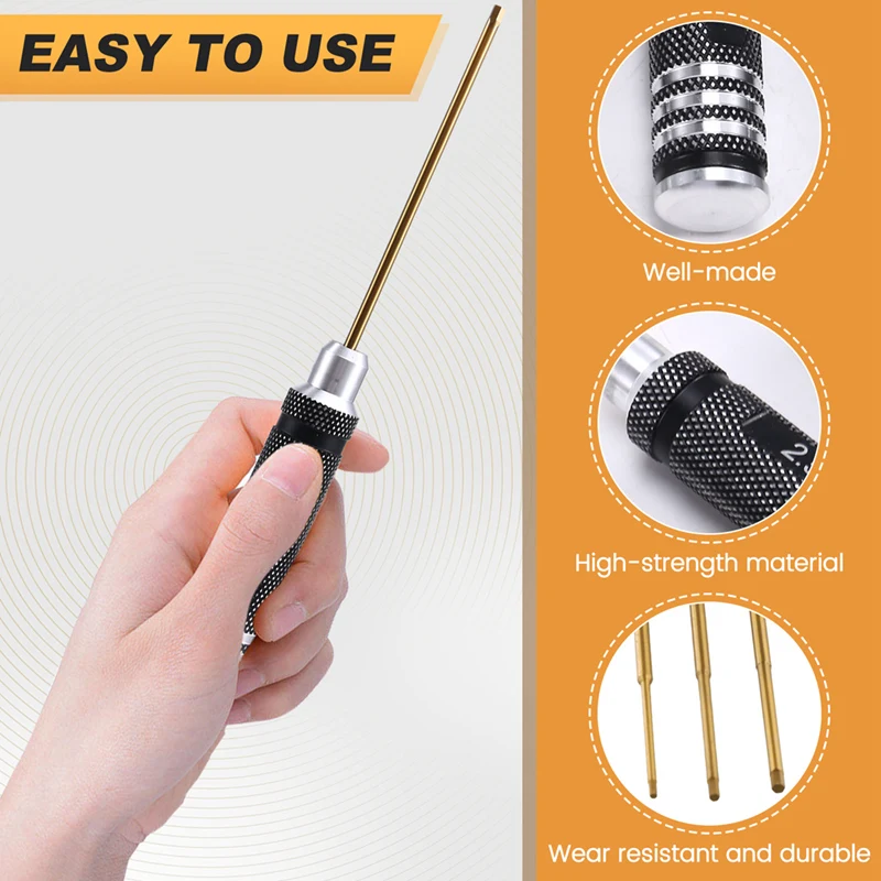 4PCS Hex Screw Driver Screwdriver Set Ship Model Tools For Helicopter Aircraft Car Boat Screwdriver Car Boat Screwdriver