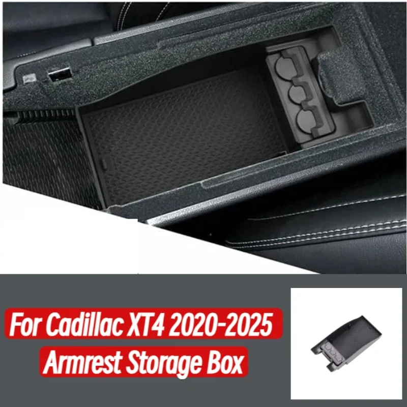 

for Cadillac XT4 2020-2025 Armrest Storage Tray Glove Compartment Box ABS Material High Quality / Easy Install