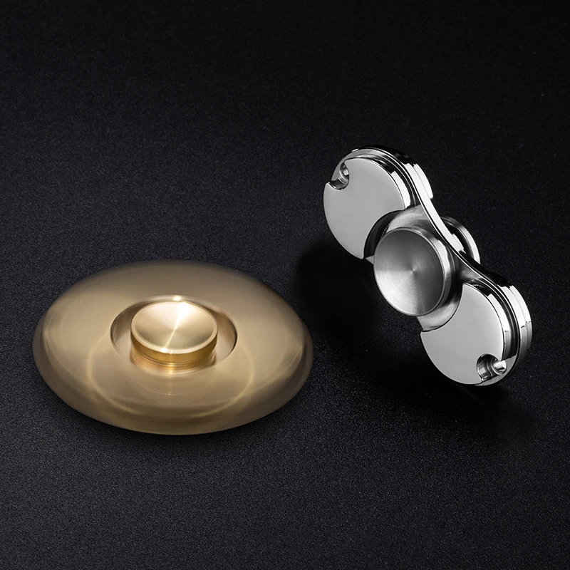 

Fun Fidget Gyro Toy Stainless Steel Mini Finger Gyro Metal Seiko Bearing Decompression Rotating Artifact Adult Stress Relief Toy