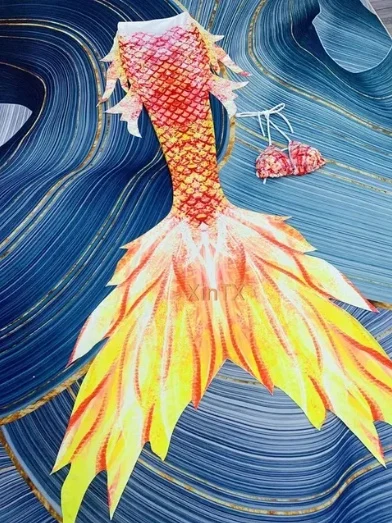 Yuner original sereia high-end cauda de peixe grande cauda maiô oceanarium fotografia mergulho