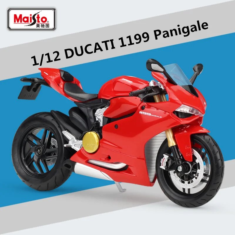 Maisto 1:12 DUCATI 1199 Panigale Alloy Sports Motorcycle Model Diecasts Metal Street Racing Motorcycle Model Childrens Toys Gift