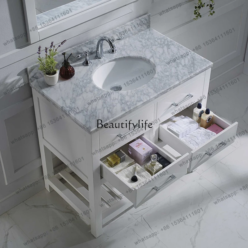 X4 Modern light luxury Nordic bathroom cabinet export foreign trade Germany washbasin