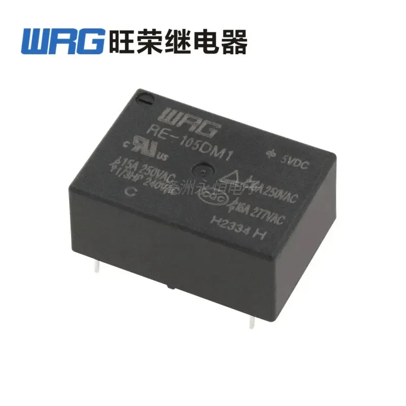 WRG Relay RE-105DM1 RE-112DM1 RE-124DM1 16A 4PIN 5V 12V 24V Power Relay Compatible V6-S-DC5V 12V 24V HF7520-005 012 024