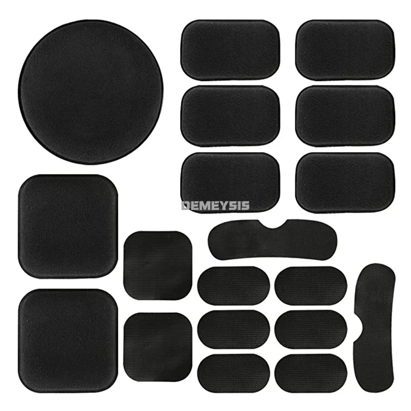 19pcs Tactical Helmet Inner Pads Outdoor Hunting Shooting Helmets Replacement Accessories Soft Foam Insert Padding Kits