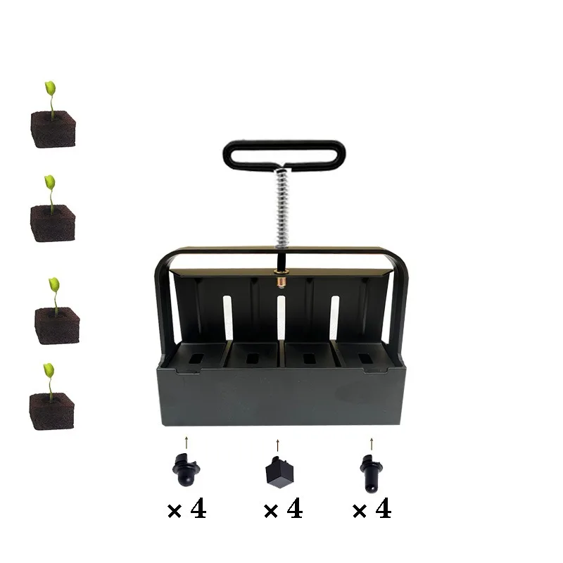

Manual Soil Block Maker Labor Saving High Efficiency Uniform Forming Tool for Garden Sowing Soil Conditioning