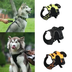 Reflective Service Dogs Harness NO Pull Handle Control Pet Dog Walking Lead Vest Softy Padded Harness For Small Medium Large Dog