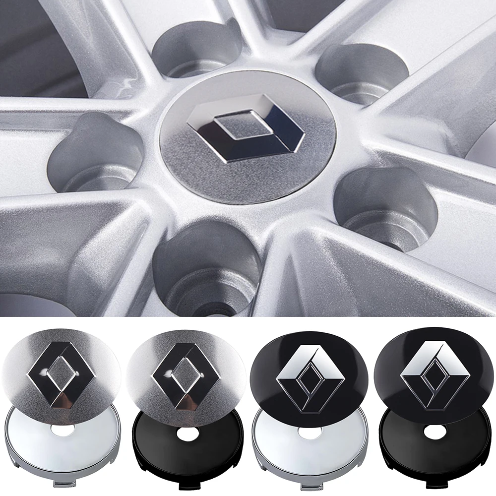 4 шт., 56 мм, 60 мм, центральная крышка ступицы колеса автомобиля для Renault Megane Clio Koleos Loguna Duster Logan Twingo, наклейка на обод, аксессуары