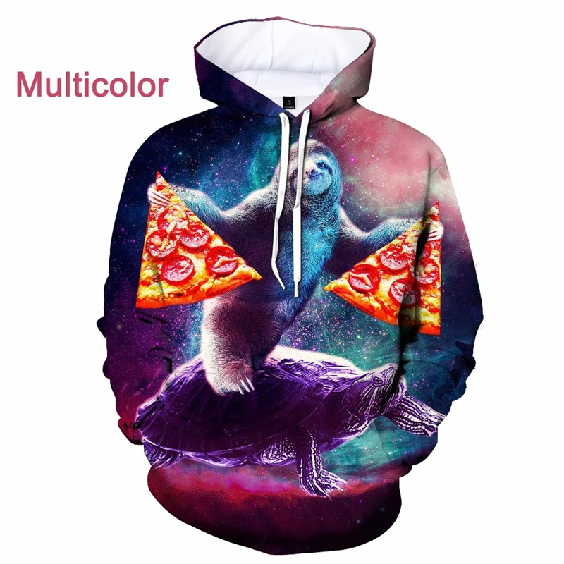 

New 3D Animal Sloth Printing Hoodies For Men Cute Folivora Graphic Hooded Sweatshirts Kid Fashion Funny Pullovers Clothes Hoodie