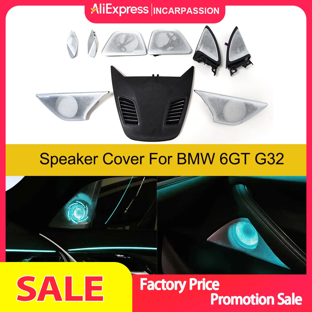 11 Colors LED Speaker Cover For BMW G32 New 6 GT 630i M Car Midrange Tweeter HiFi Music Stereo Horn Ambient Light Decorate Refit