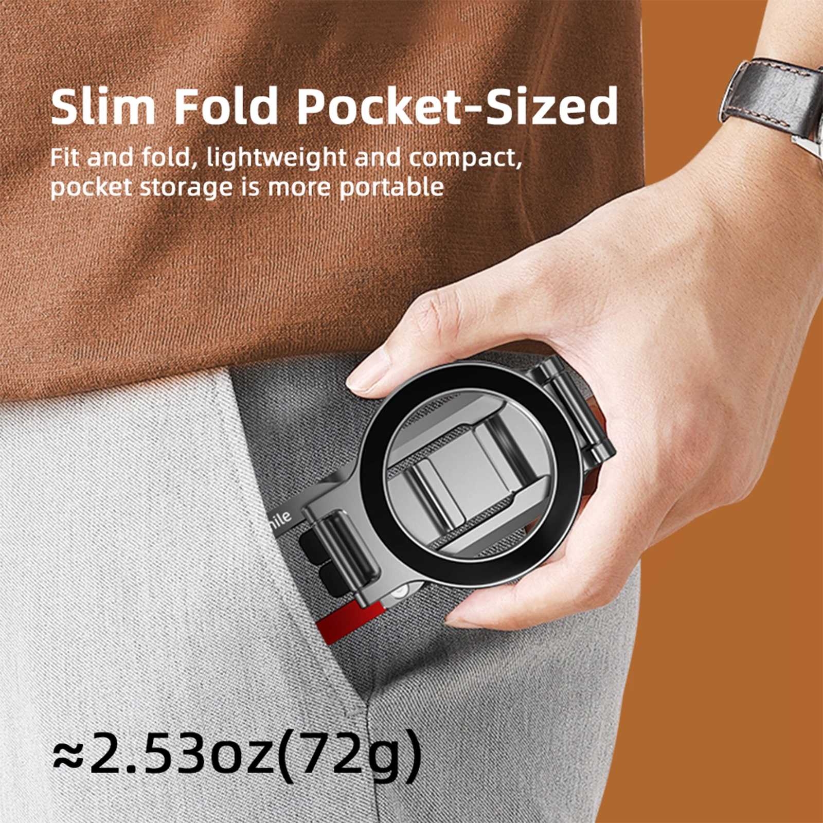 

Magnetic Phone Tripod Stand Foldable Portable Magnetic Phone Holder Mobile Phone Holder for iPhone 16 15 14 13 12 Series