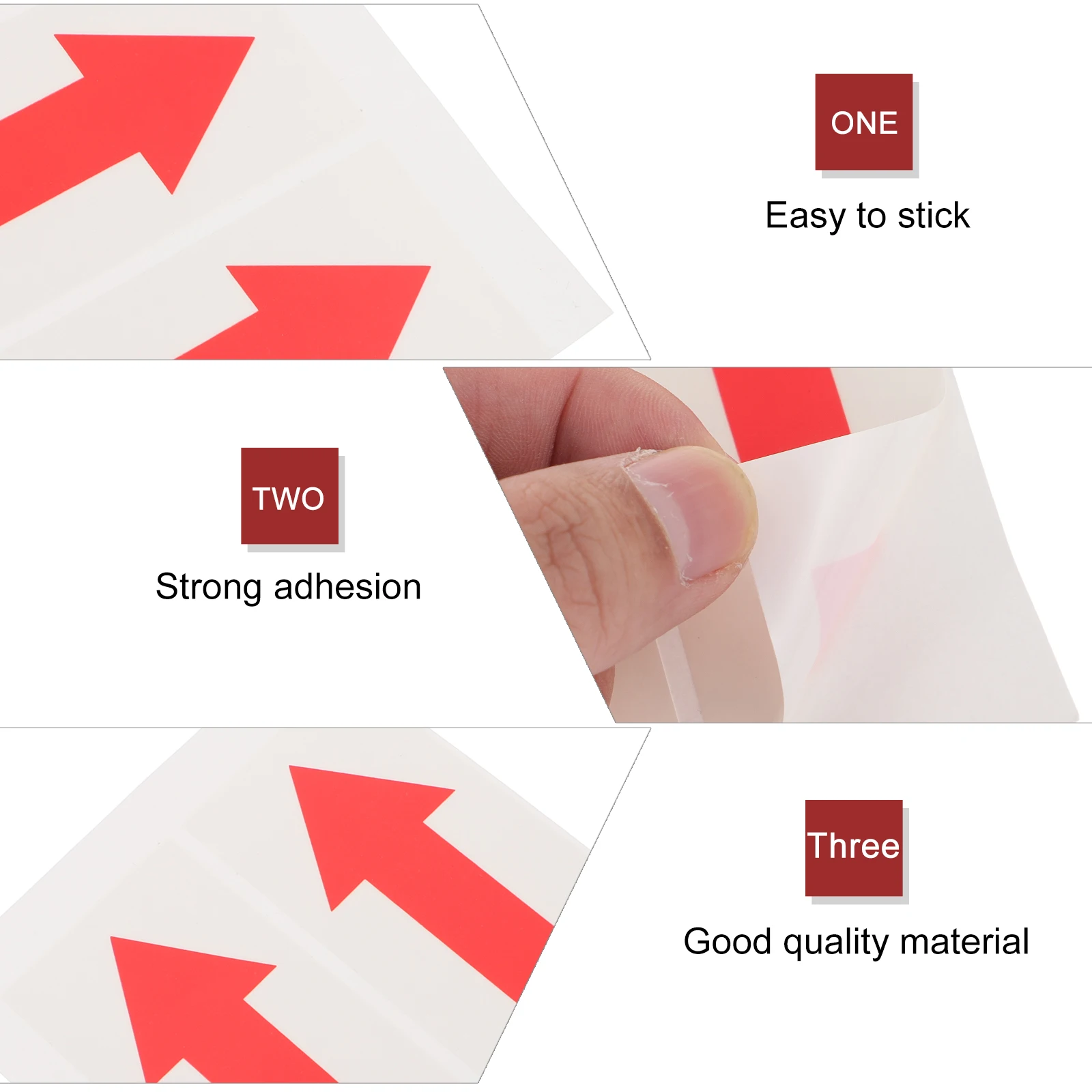 

2Pcs 110x40mm Safety Stickers Warning Decals Equipment Gym School Office Factory Traffic Arrow Indicator Sticker Signs