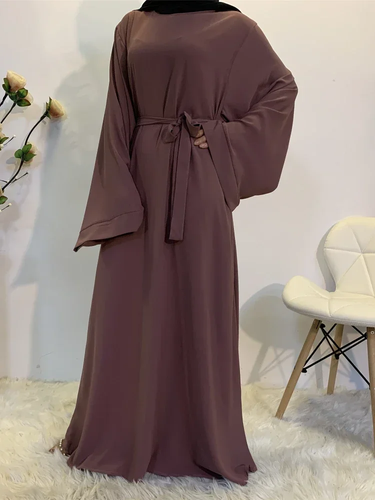 イスラム教徒の女性のためのアバヤ,ロングドレス,ベルト付き,アフリカの服,カフタン,イスラム教徒のファッション