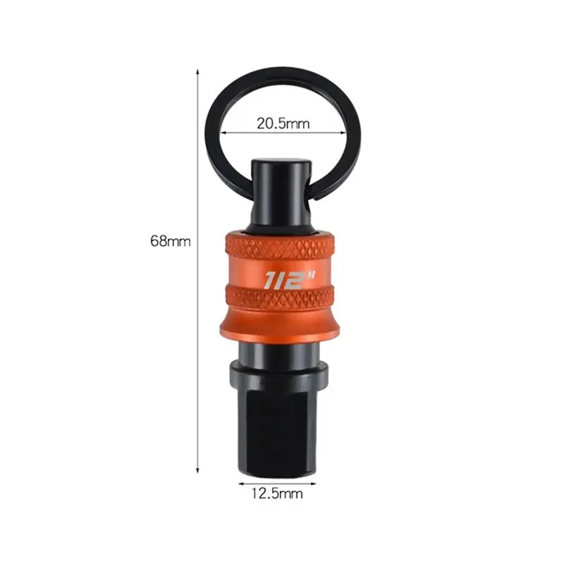 2026 New 3X Socket Holder Keychain 3Pc -1/2Inch Socket Organizer With Quick Release And Clip - Impact Wrench And Toolbox