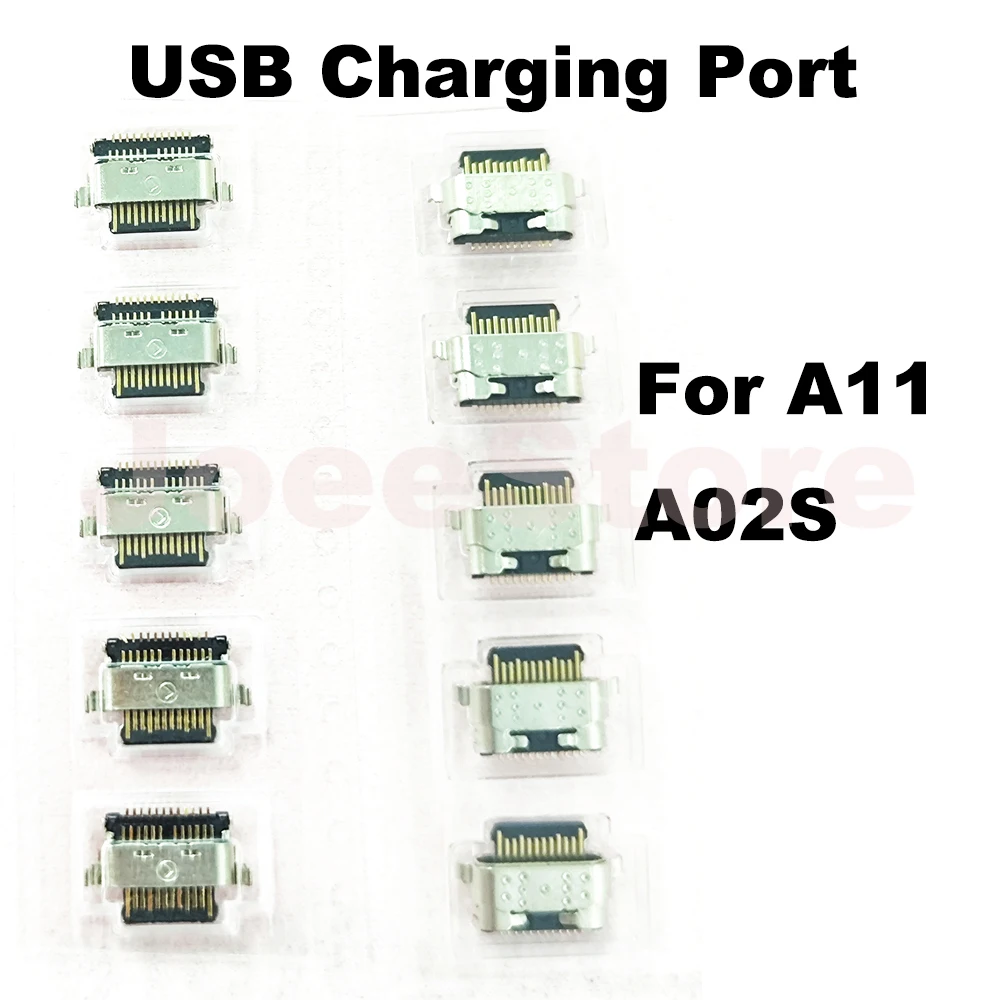 10pcs Micro Charging Port For Samsung A52 A72 A51 A32 A20 A50 A70 A01 A11 A21S A21 A20S A31 USB Charger Pin Jack Dock Connector