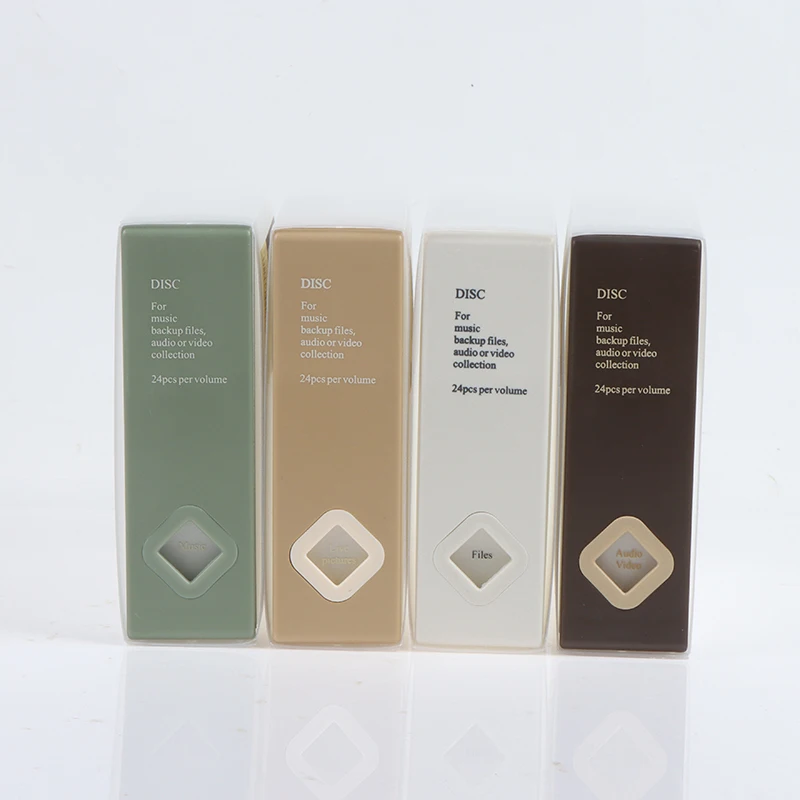 1PC CD Case 24 CD Capacity Storage Box For Bedroom Car Special CD Package CD Finishing Box Bedroom Car CD Case