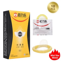 46mm Condoms Sex Toys For Men Adult Mini Size Ultra Small Tight Sensation Cock Sleeve Condom Erotic Male Product Sexy Shop