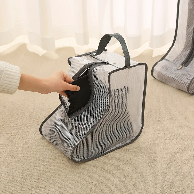 Multifunctional Shoe Storage Bag Portable Dustproof Transparent Shoe Bag Unisex Leather Shoes Sports Shoes Boot Protection Cover