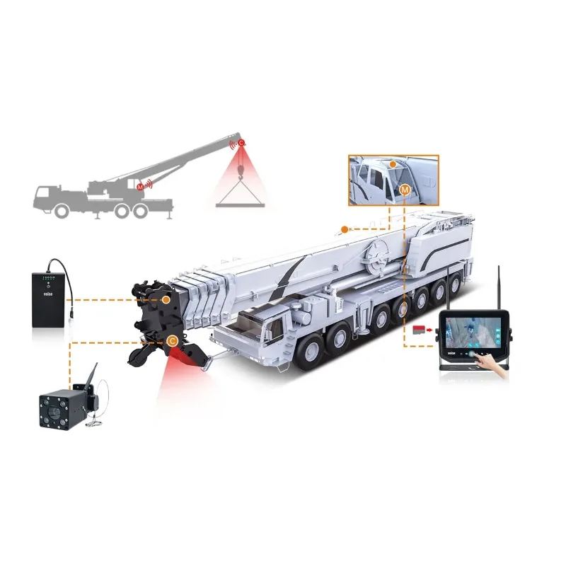1080P 30x Zoom Wireless Tower Crane Mobile Crane Camera System Night Vision IP69K Waterproof