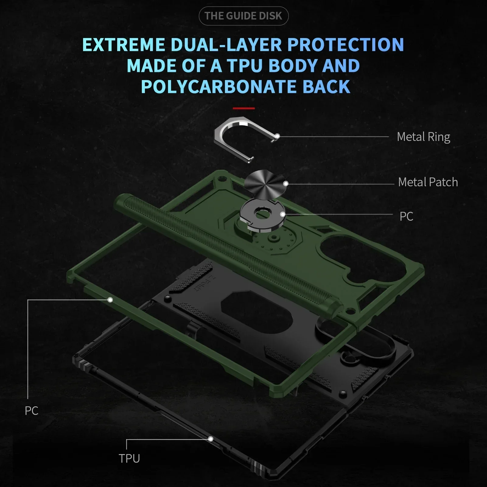 Amor Stoßfeste Hülle für Samsung Galaxy Z Fold 8 Ultra 7 6 5 Harte Ringhalter-Handyhülle mit Scharnierschutz – Detail 13