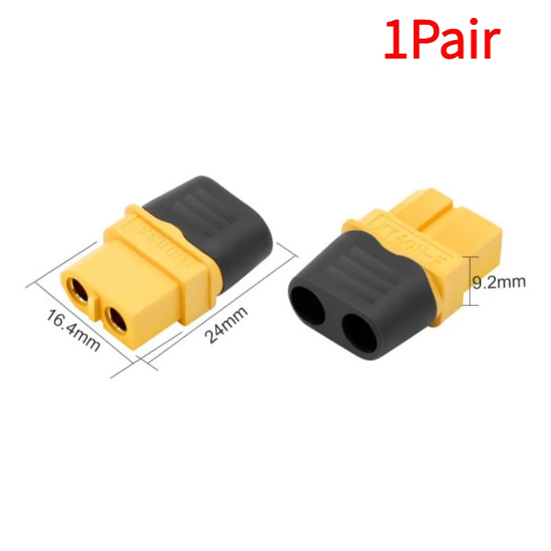 1Pair XT60H Male Female  Connectors Plugs With Sheath XT60 Upgrade Connectors For Lithium Battery RC Planes Car‘