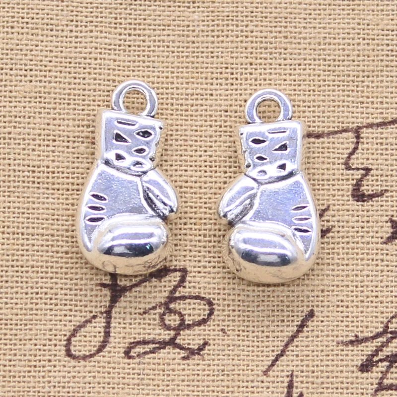 5pcs Charms Boxing Glove 27x14x8mm Tibetan Silver Color Pendants Antique Jewelry Making DIY Handmade Craft