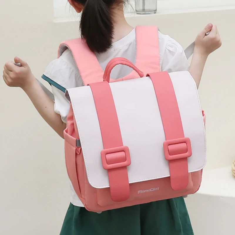 Mochila De estudiante de escuela primaria, mochila bonita de estilo coreano, mochila escolar impermeable para niños, mochila de gran espacio