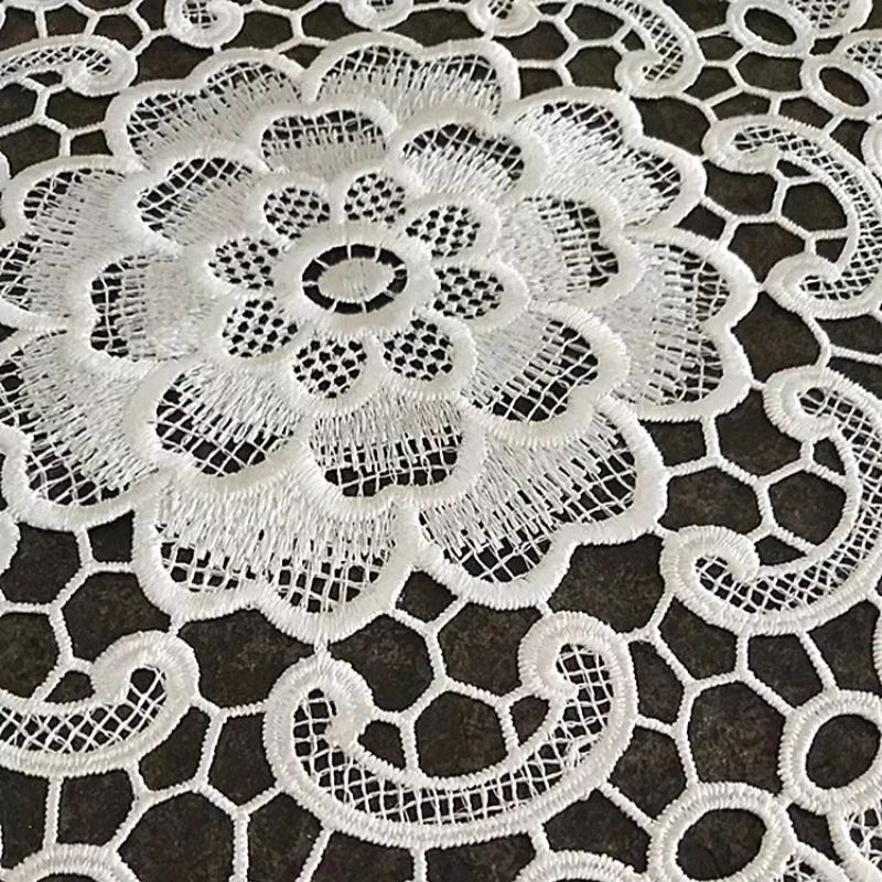 Modern Nordic style embroidery simple round table mat coffee coaster kitchen bar insulated placemat vase furniture decoration