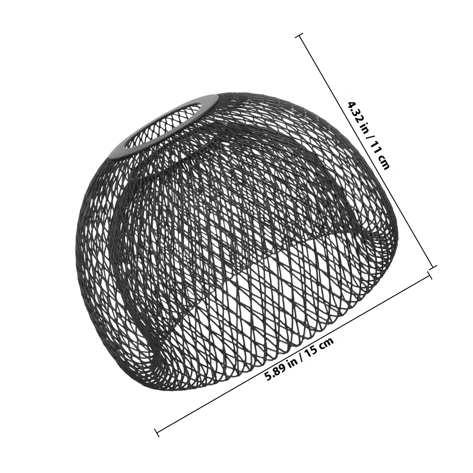 Paralume a sospensione Copri lampada in metallo cavo per lampada da parete lampadario Sostituzione gabbia decorativa per paralume sospeso fai da te