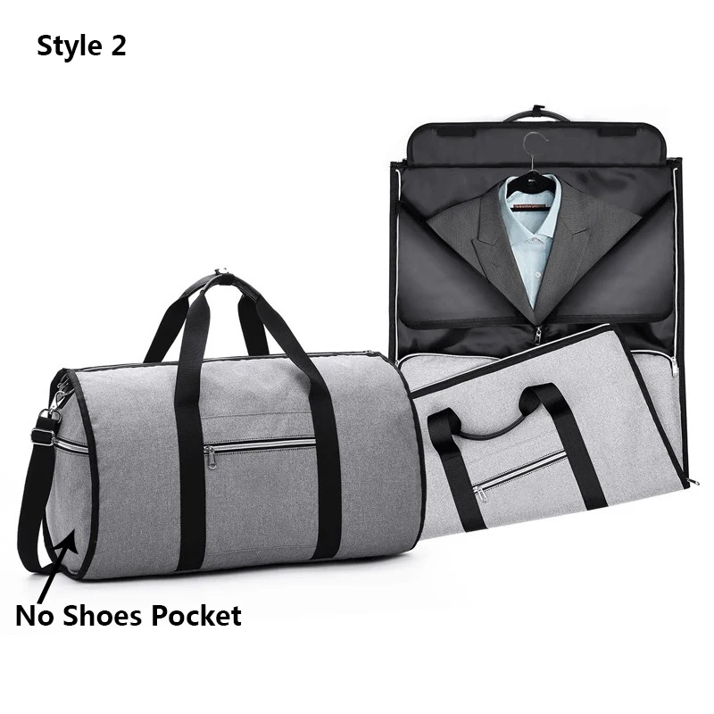 Men Business Travel Bag Waterproof Oxford Garment Pack Large Capacity Shoulder Bags Multi-pocket Luggage Сlothes Storage XA76M