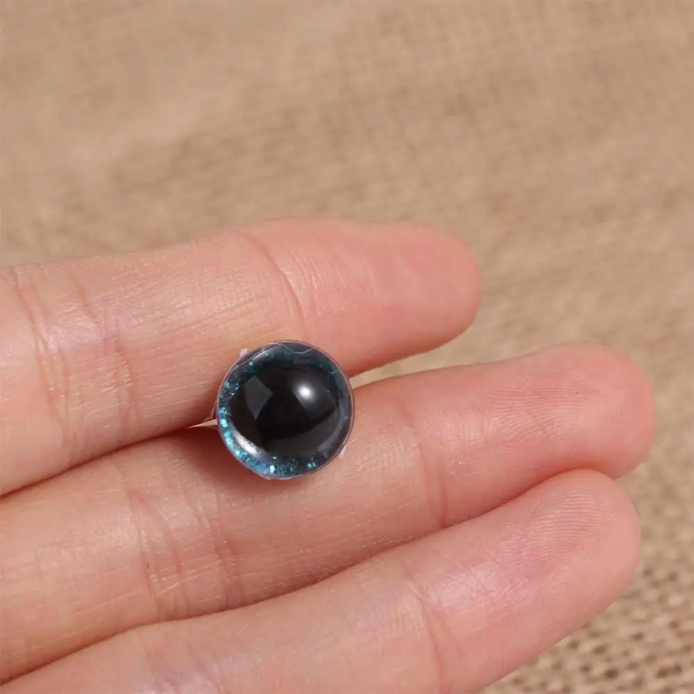 Ojos de seguridad para peluches, ojos de cristal para amigurumi, ojos de seguridad para amigurumi de ganchillo, ojos 3D de 12 mm para amigurumi de ganchillo