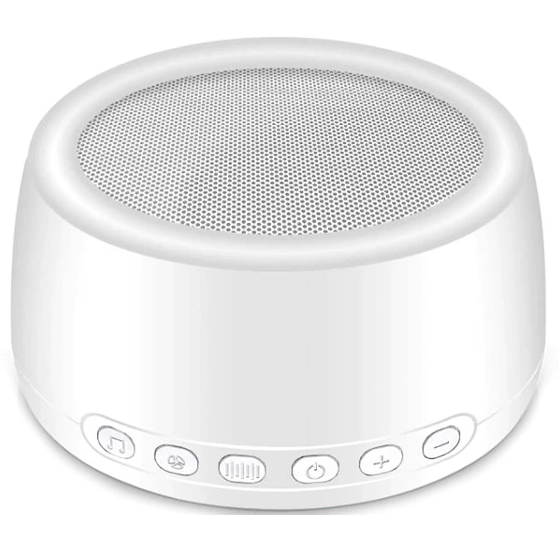 

White Noise Machine For Sleeping With Adjustable Baby Night Lights, 30 Soothing Sounds, Portable Sleep Sound Machine