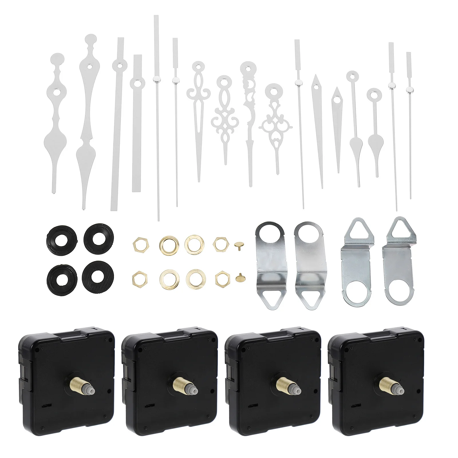 

4 set Diy Movement Kit Quiet Quartz Clock Mechanism Replacement Wall Clock Accessories Home Decor Parts Durable