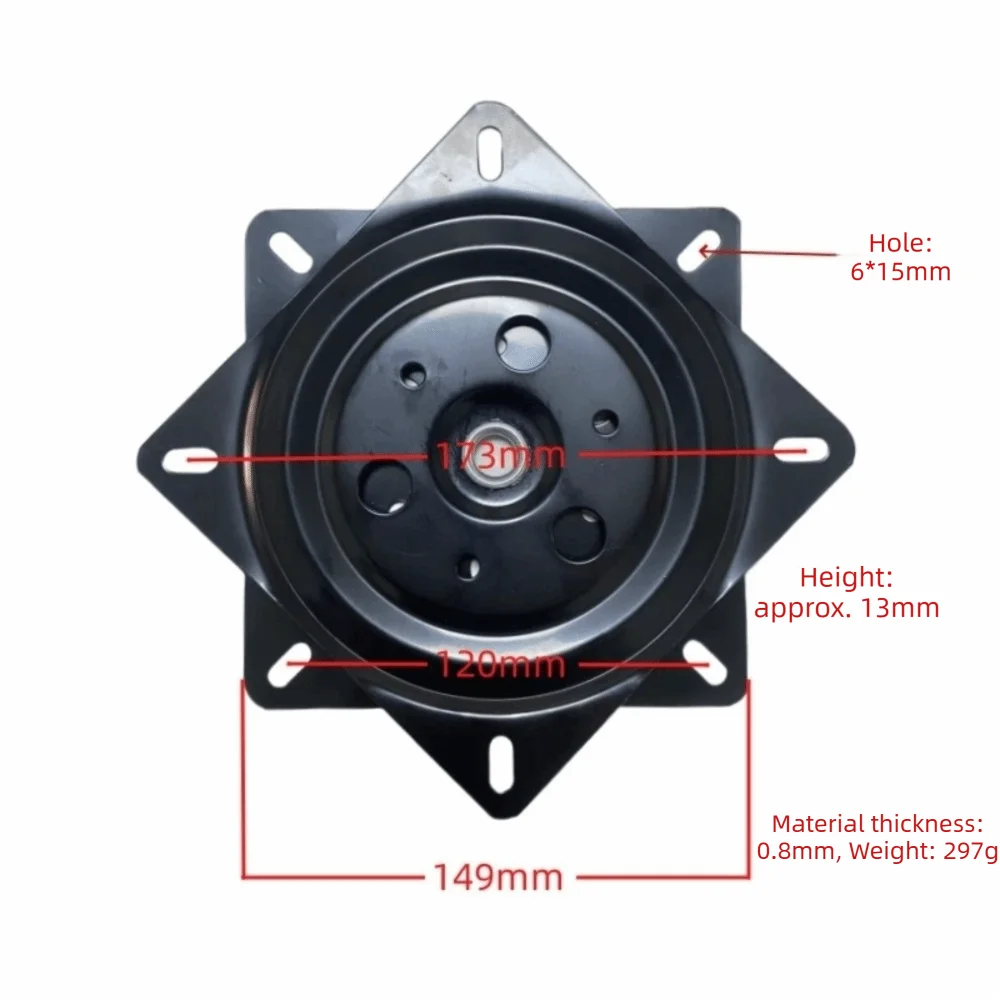 360° Rotation Bar Stools Swivel Plate Universal Sturdy Easy Installation Sofa Chair Turntable Steel Swivel Platform