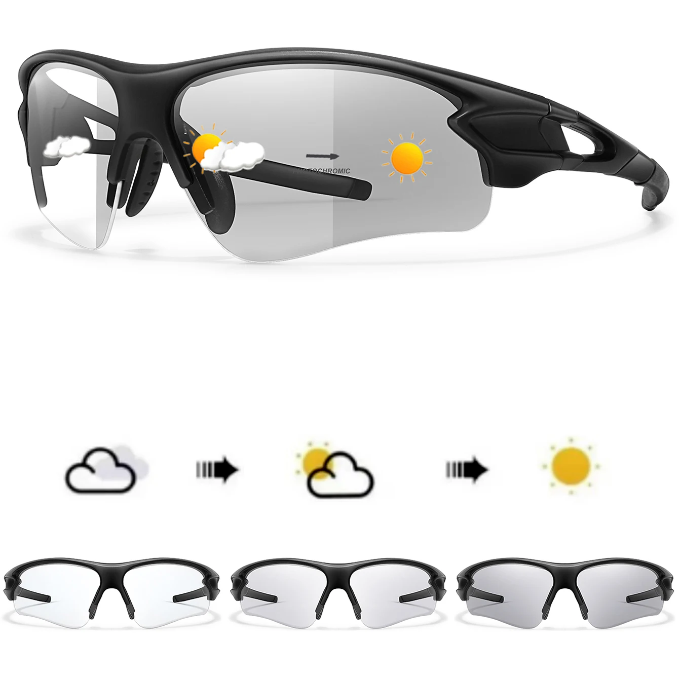 AliExpress TAMWY Cycling Photochromic Sunglasses Women Men Outdoor Sports Fishing Running Driving Eyewear Women Fashion Goggles