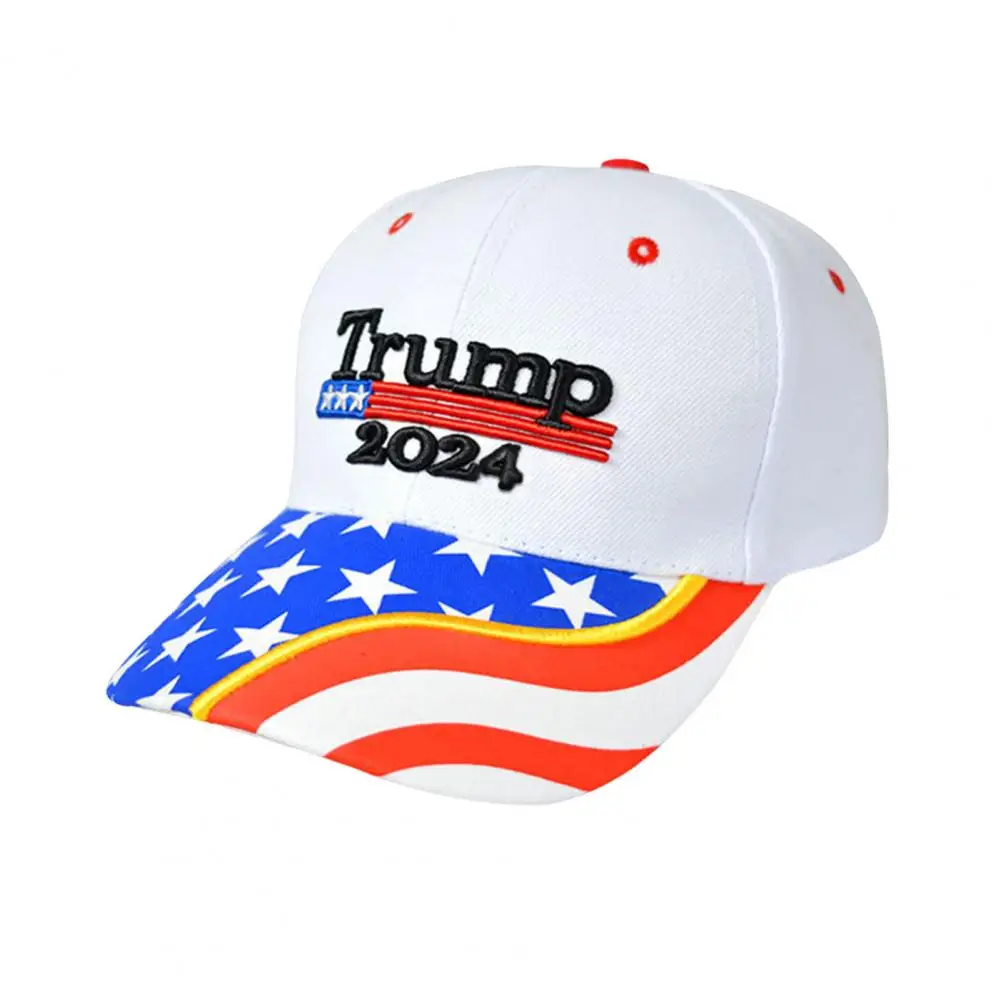 Trump 2024 Campaign Hat Campaign Cap 2024 President Election Campaign Trump Baseball Hat with American Flag Print for Retro