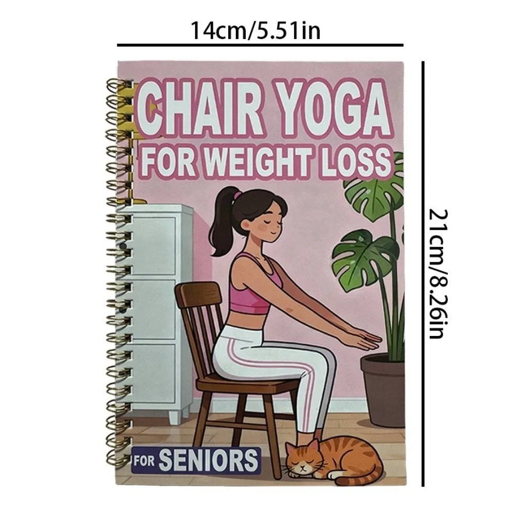Beginner-Friendly Chair Yoga Guide Flexibility Training Chair-Based Exercises Yoga Planning Book Muscle Strengthening