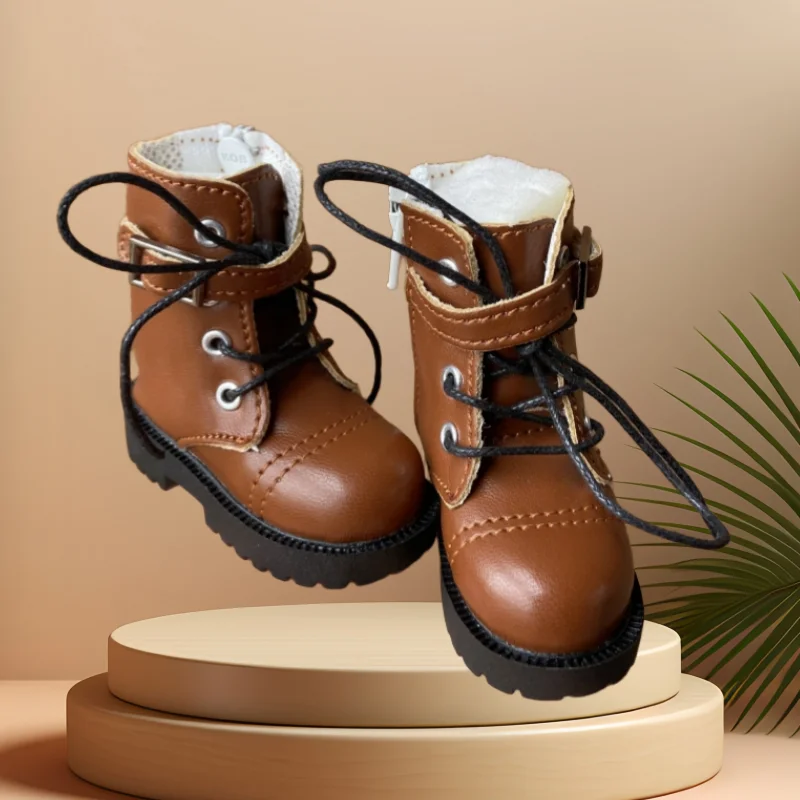 Tilda 7cm 1/4 Doll Toy Shoes,Lovely Mini Cute Shoes Simulation Leather Boots for Dolls Minifee High Quality Doll Accessories