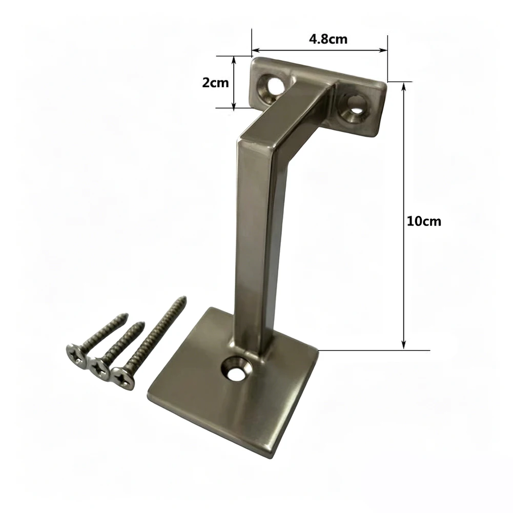 Zinc Alloy U-Shaped Bracket for Securing Handrail to Stair Post Maintains Alignment and Reduces Movement During Use