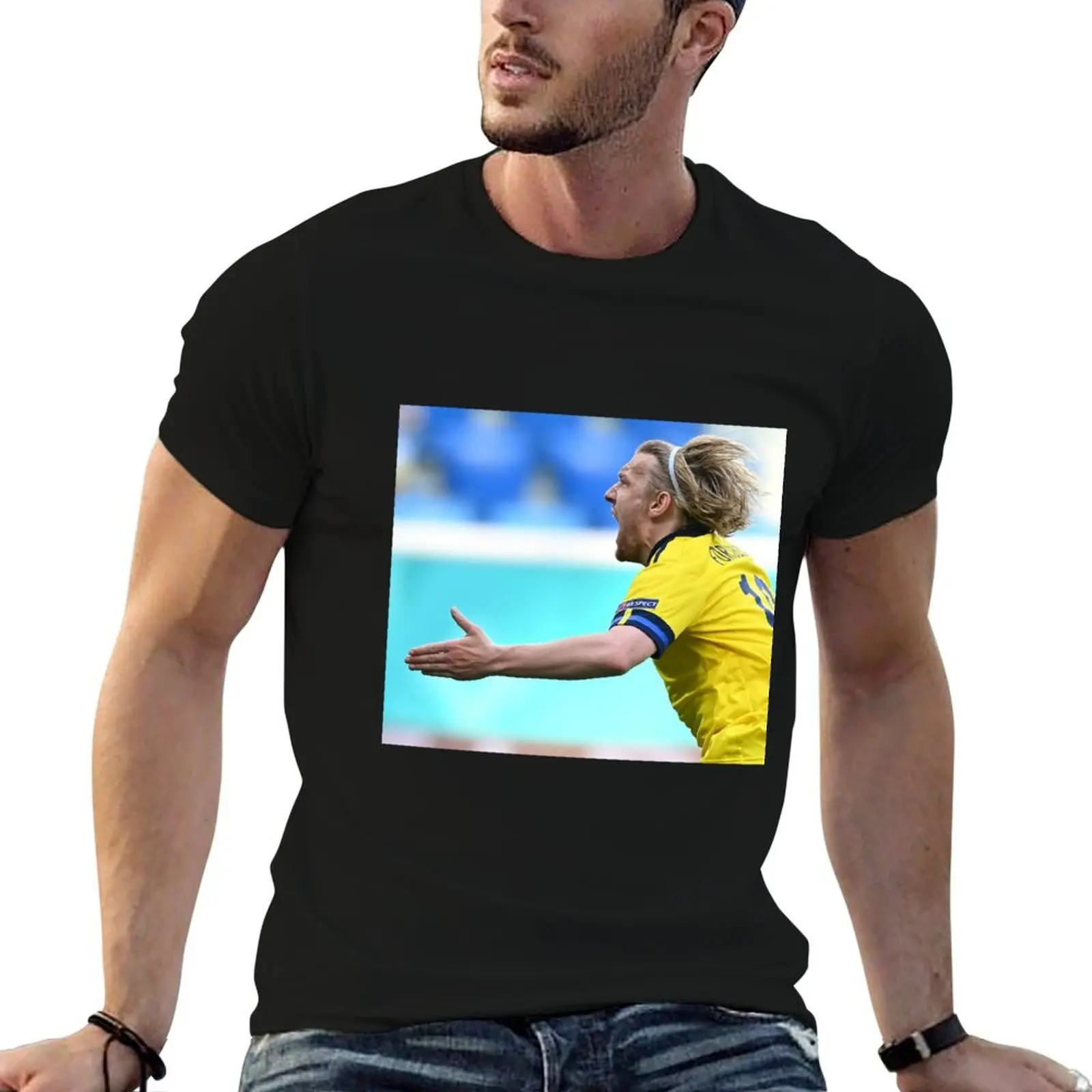 emil forsberg #030721-02 T-Shirt mens graphic t shirts t shirts for man graphic tees t shirt custom print T-shirt